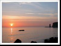 HELGOLAND MARATHON - abends nach der Siegerehrung