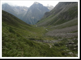 Aufstieg zur Kaunergradhütte(zweithöchster Punkt der Strecke)